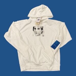 MSRP $80 UNDER ARMOUR STEPH CURRY X BRUCE LEE LOOSE-FIT WHITE HOODIE Size Small